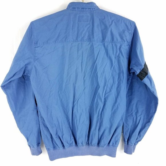 Vintage 80s Cross Fusion 1/4 Snap Blue Long Sleeve Shirt Mens LT Large Tall - Picture 4 of 4